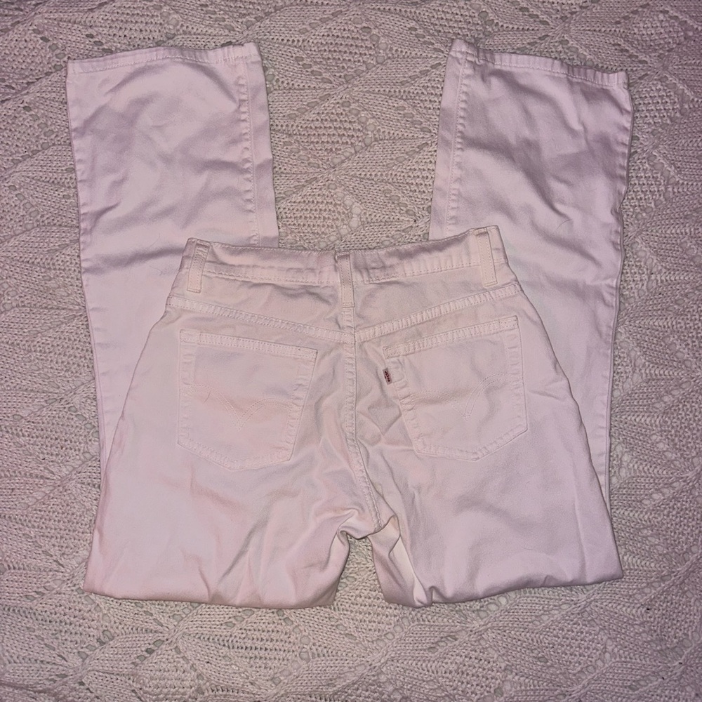 Levi's White bootcut Jeans